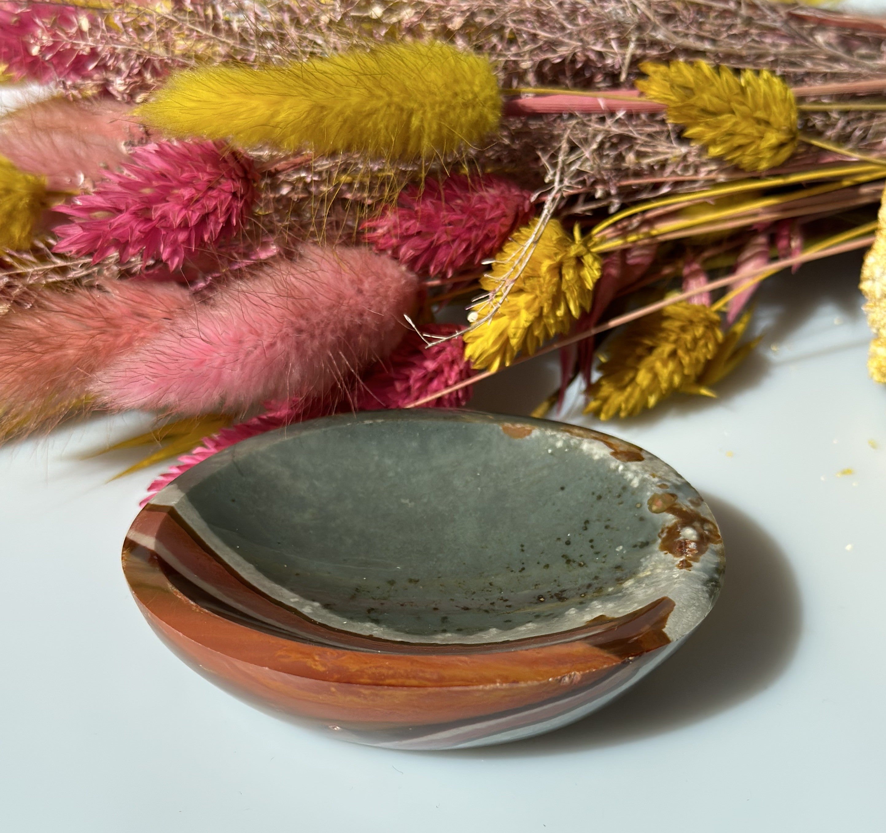 Polychrome Jaspis Skål 8 cm 2