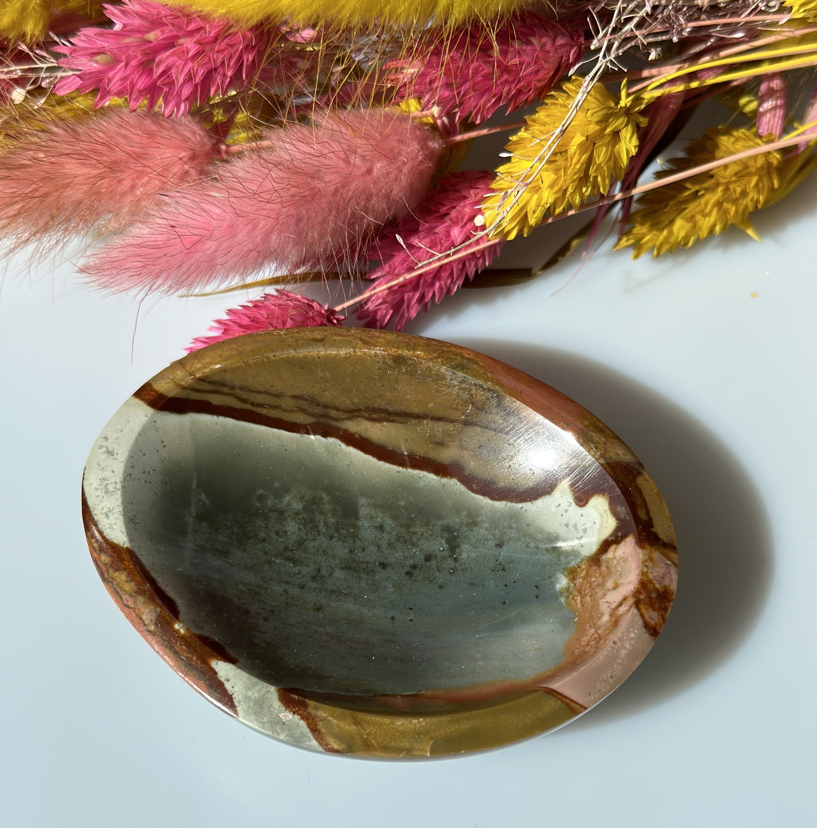 Polychrome Jaspis Skål 8 cm 1