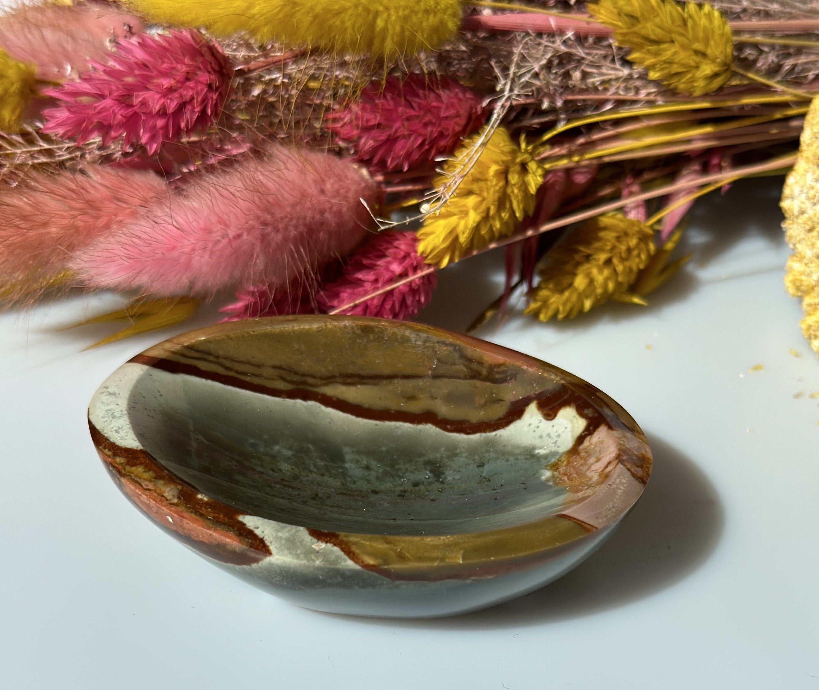 Polychrome Jaspis Skål 8 cm 2