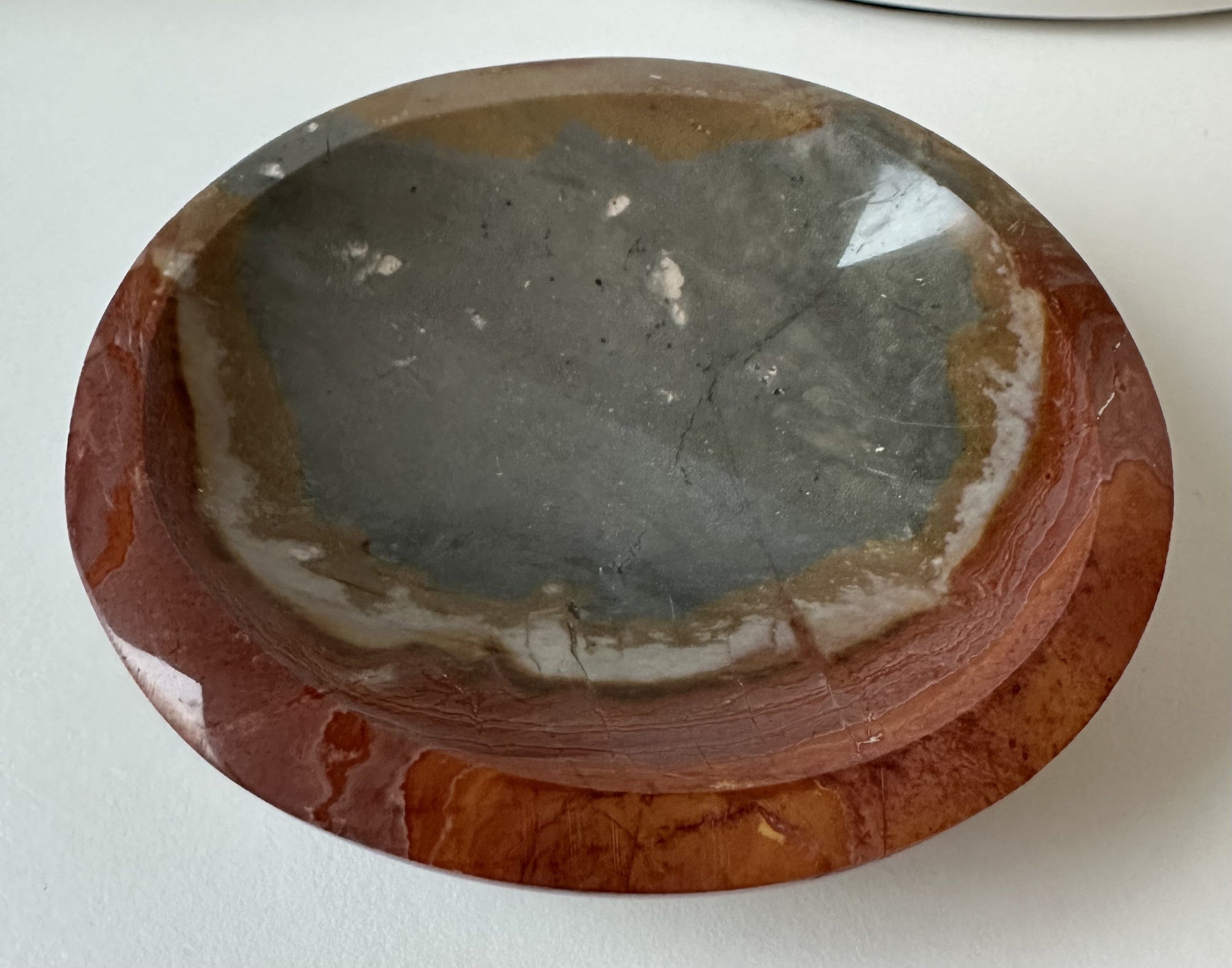 Polychrome Jaspis Skål 7,5 cm 1
