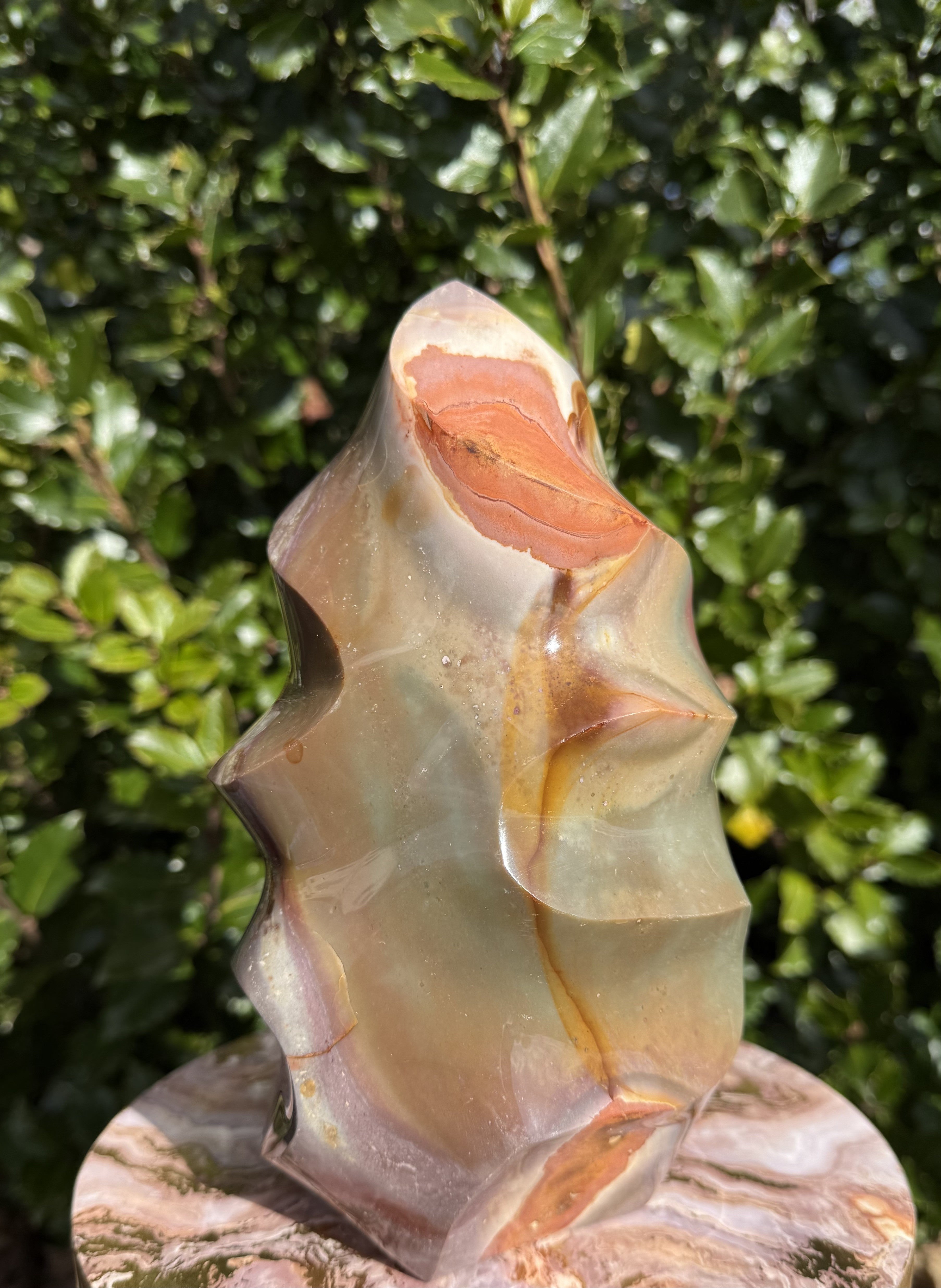 Polykrome Jaspis unika flamme 3