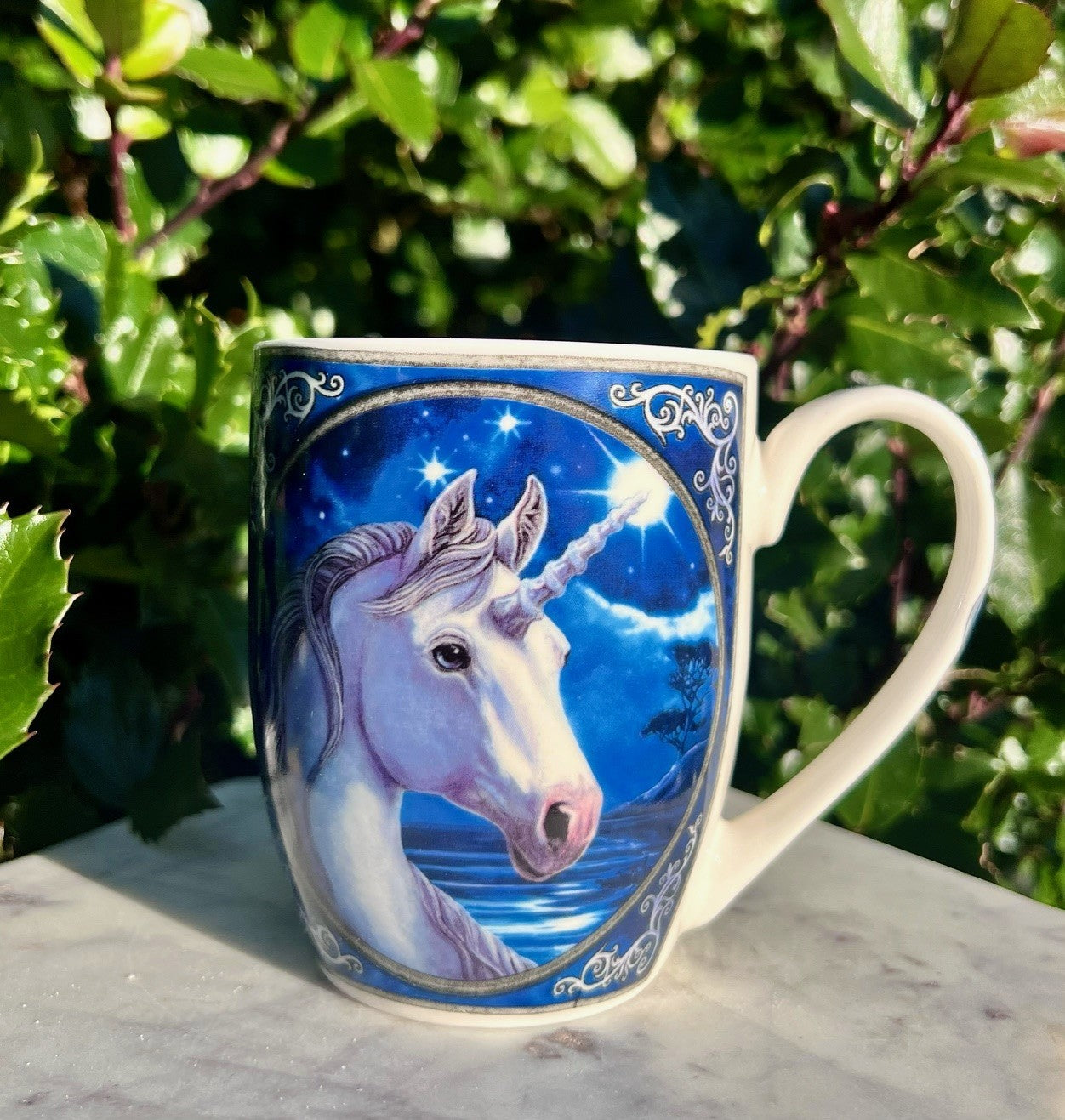 Porcelæn krus med enhjørning 1
