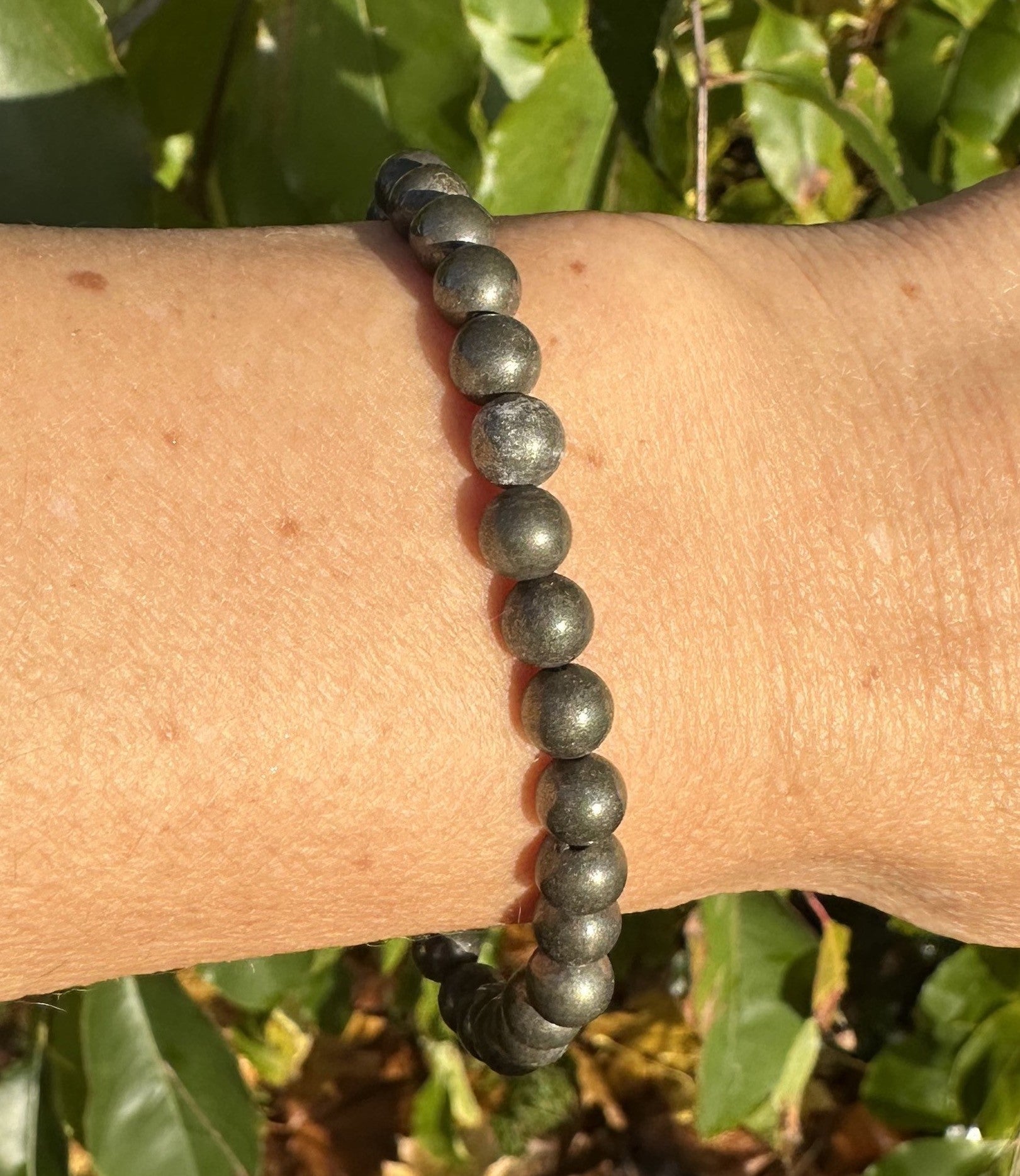 Pyrit armbånd - 6 mm. 2