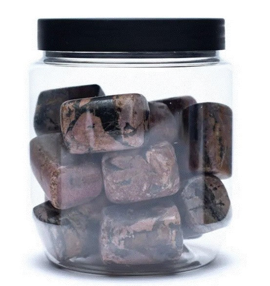 Rhodonit krystaller i bøtte 500 g 2