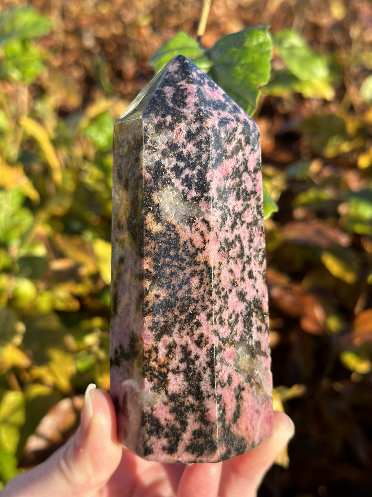 Rhodonit tårn 12 cm 1