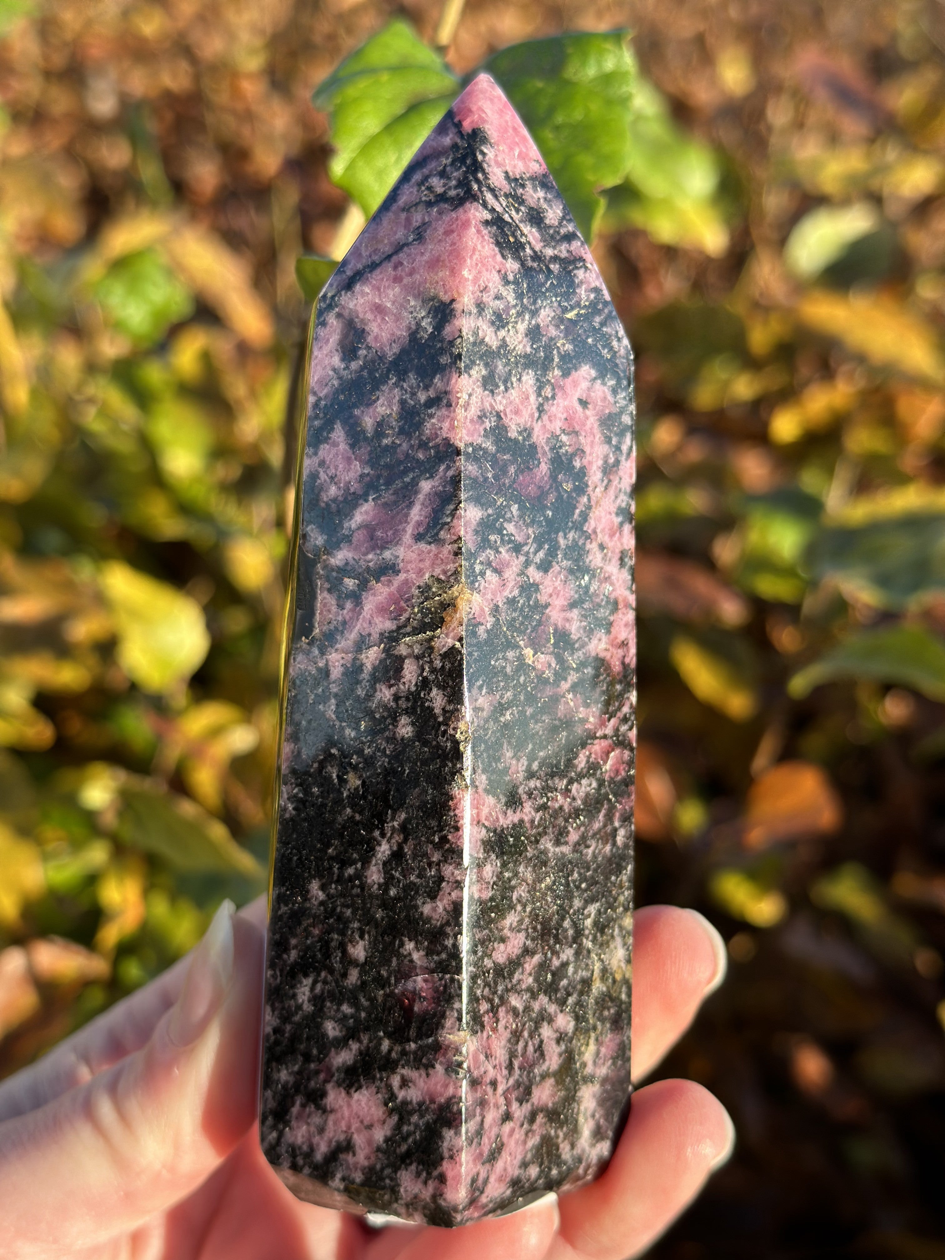 Rhodonit tårn 13 cm 1