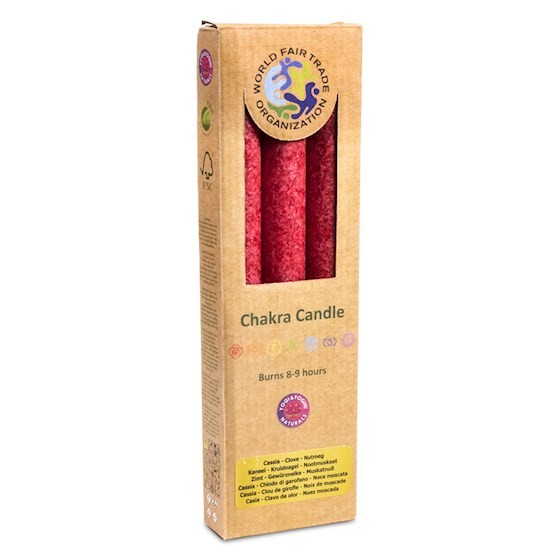 Røde stearinlys 1 Chakra 2