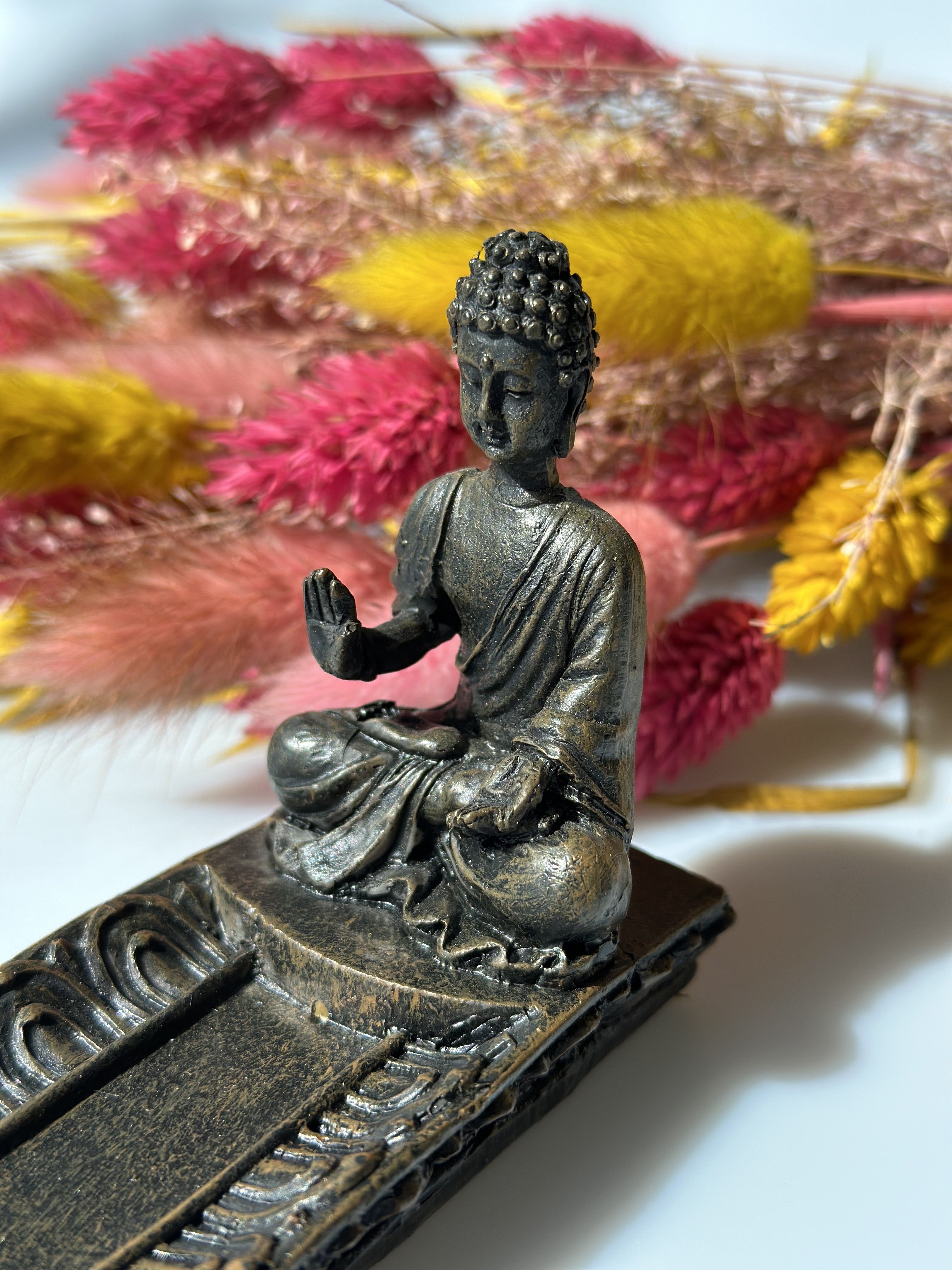 Røgelsesholder Buddha Abhaya Mudra. 1