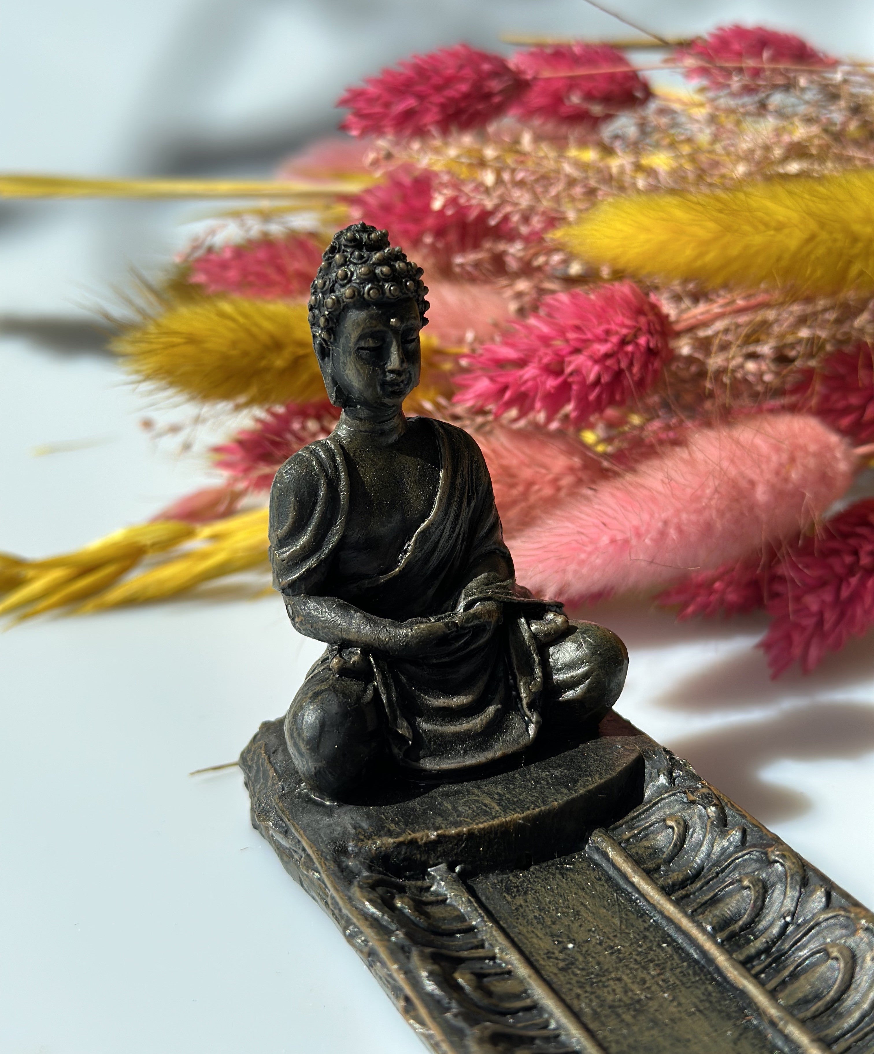 Røgelsesholder Buddha mediterende 3