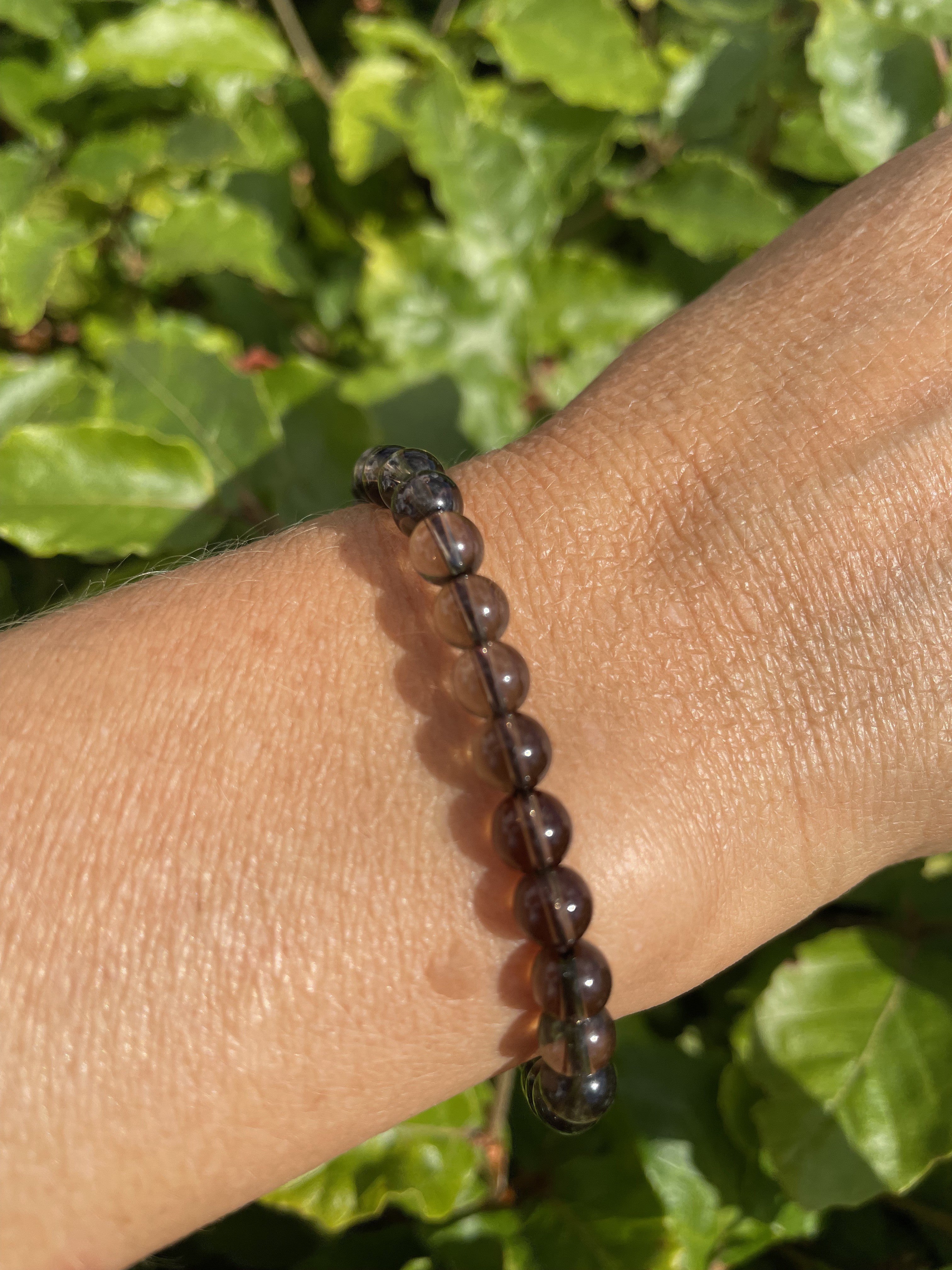 Røgkvarts armbånd 6 mm 1