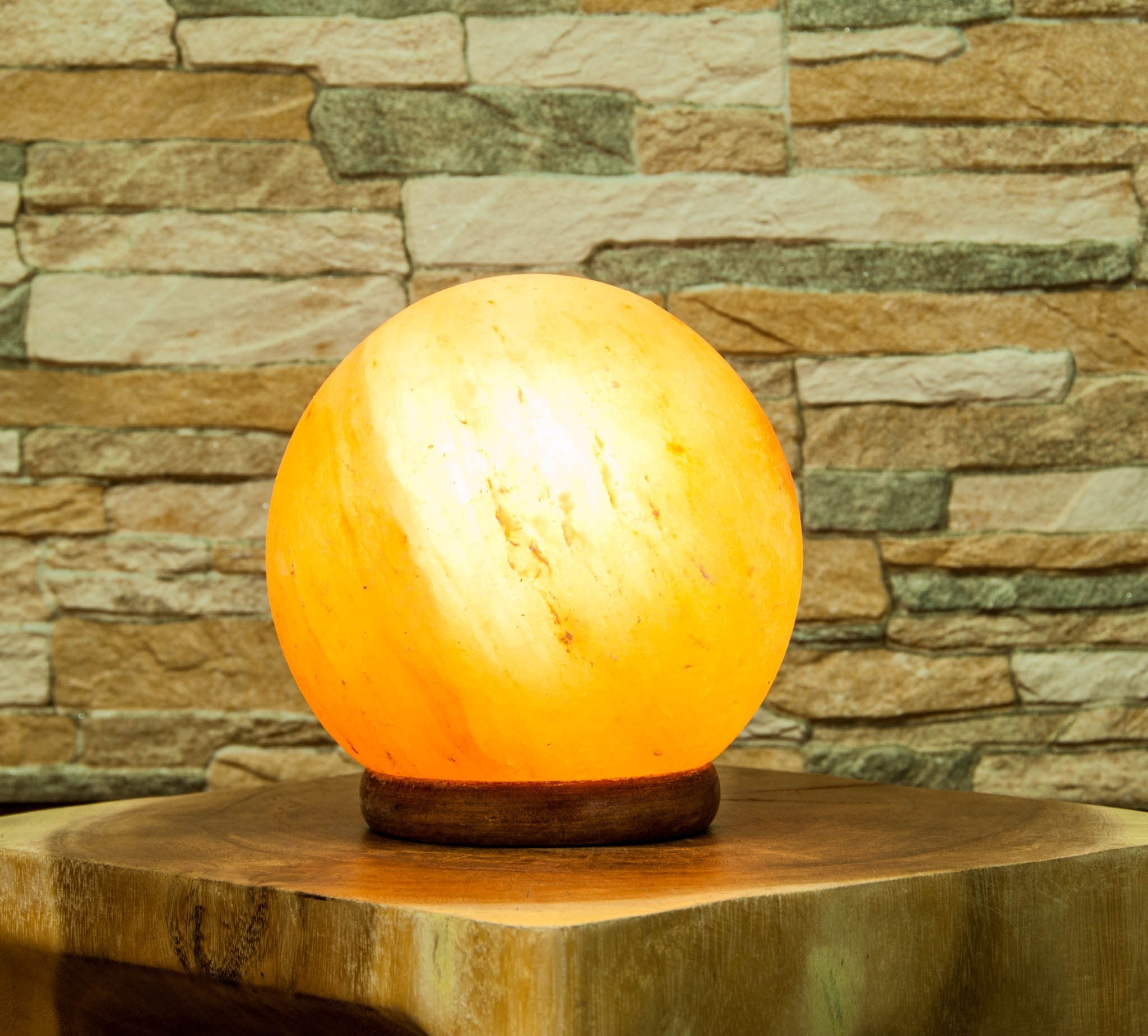 Salt krystal Lampe - Rund 1