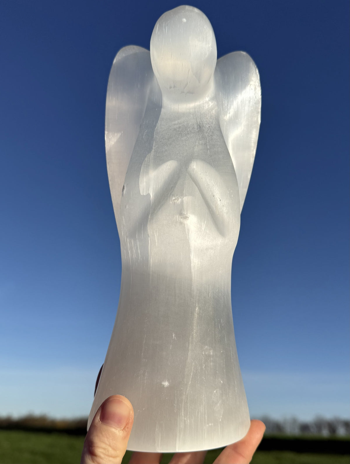 Selenit engel lampe 3