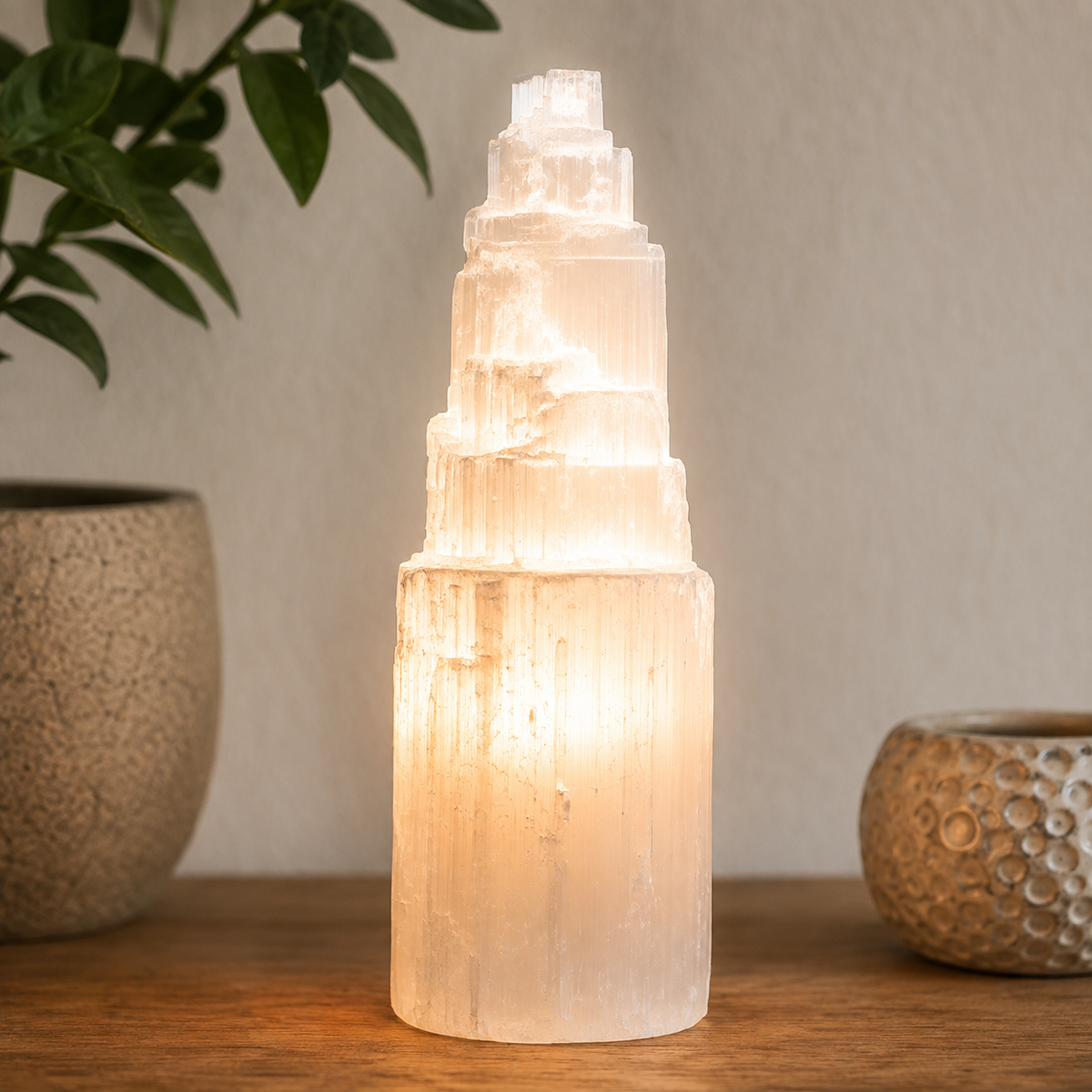 Selenit lampe 25 cm