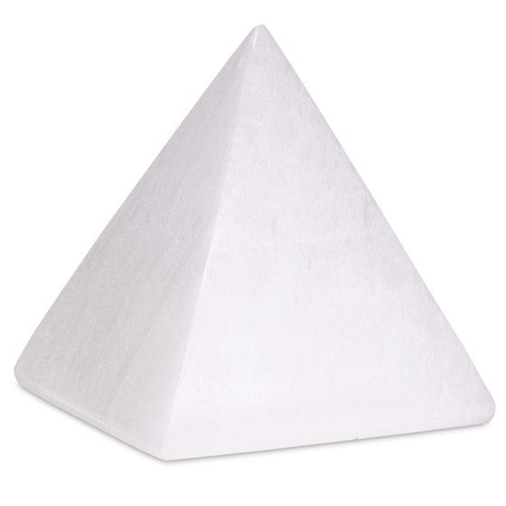 Selenit pyramide 8 x 8 cm