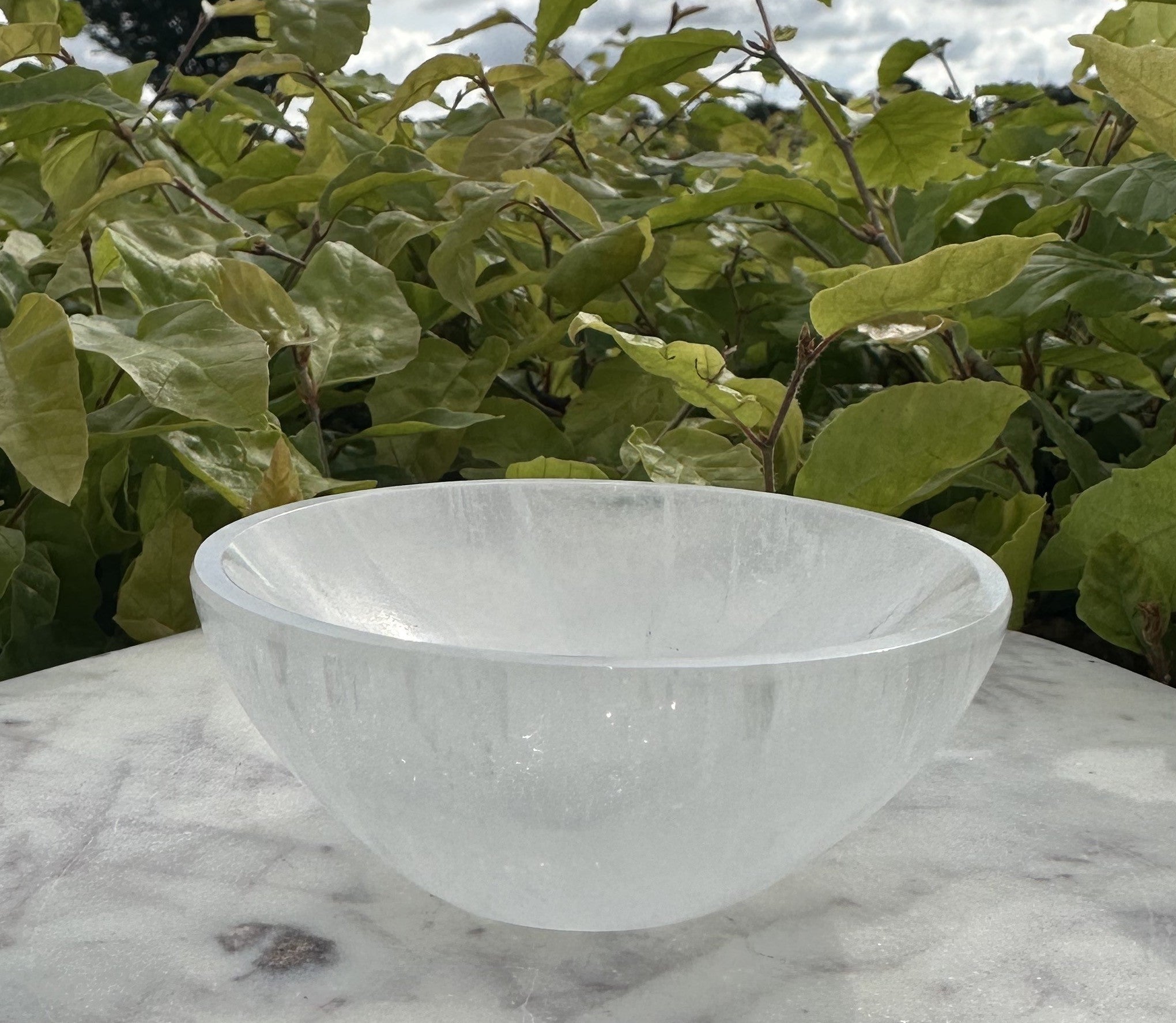 Selenit skål - 8 cm 2