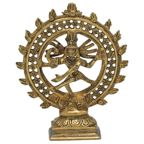 Shiva i dobbelt ring messing 1