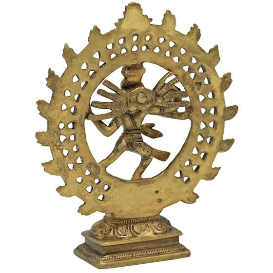 Shiva i dobbelt ring messing 2