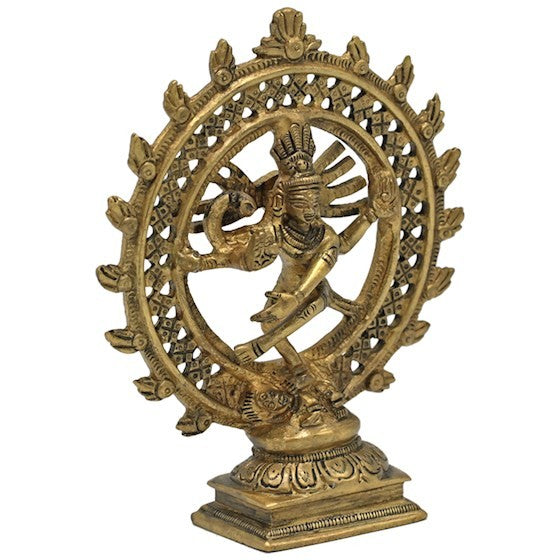 Shiva i dobbelt ring messing 3