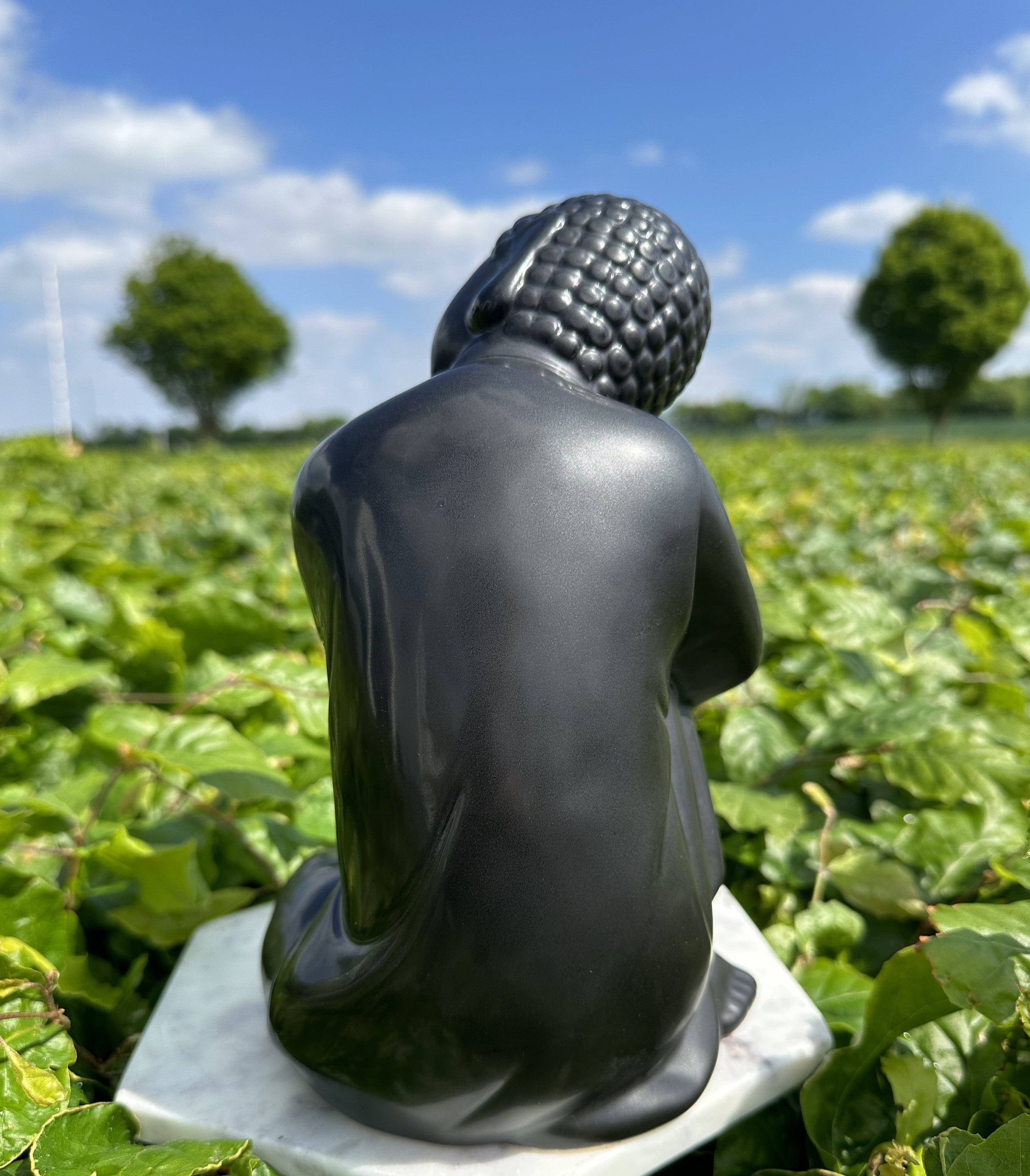 Siddende buddha sort 2
