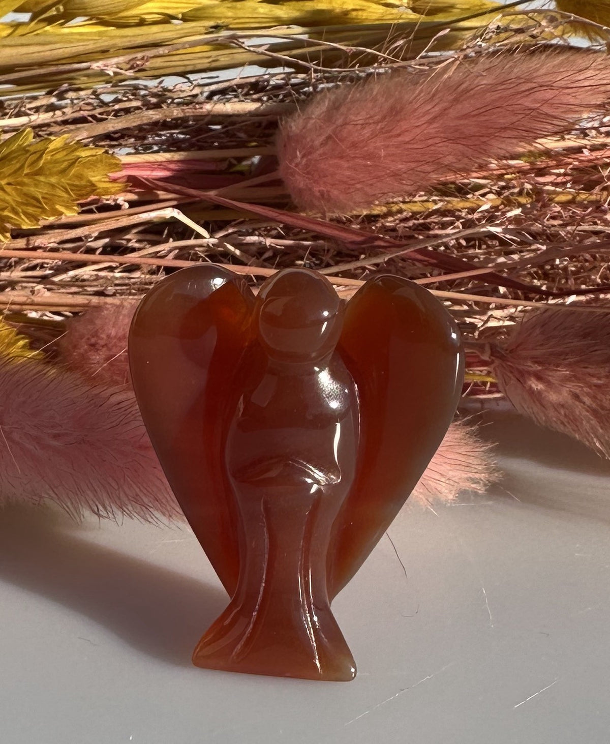 Karneol skytsengel 3,8 cm 1