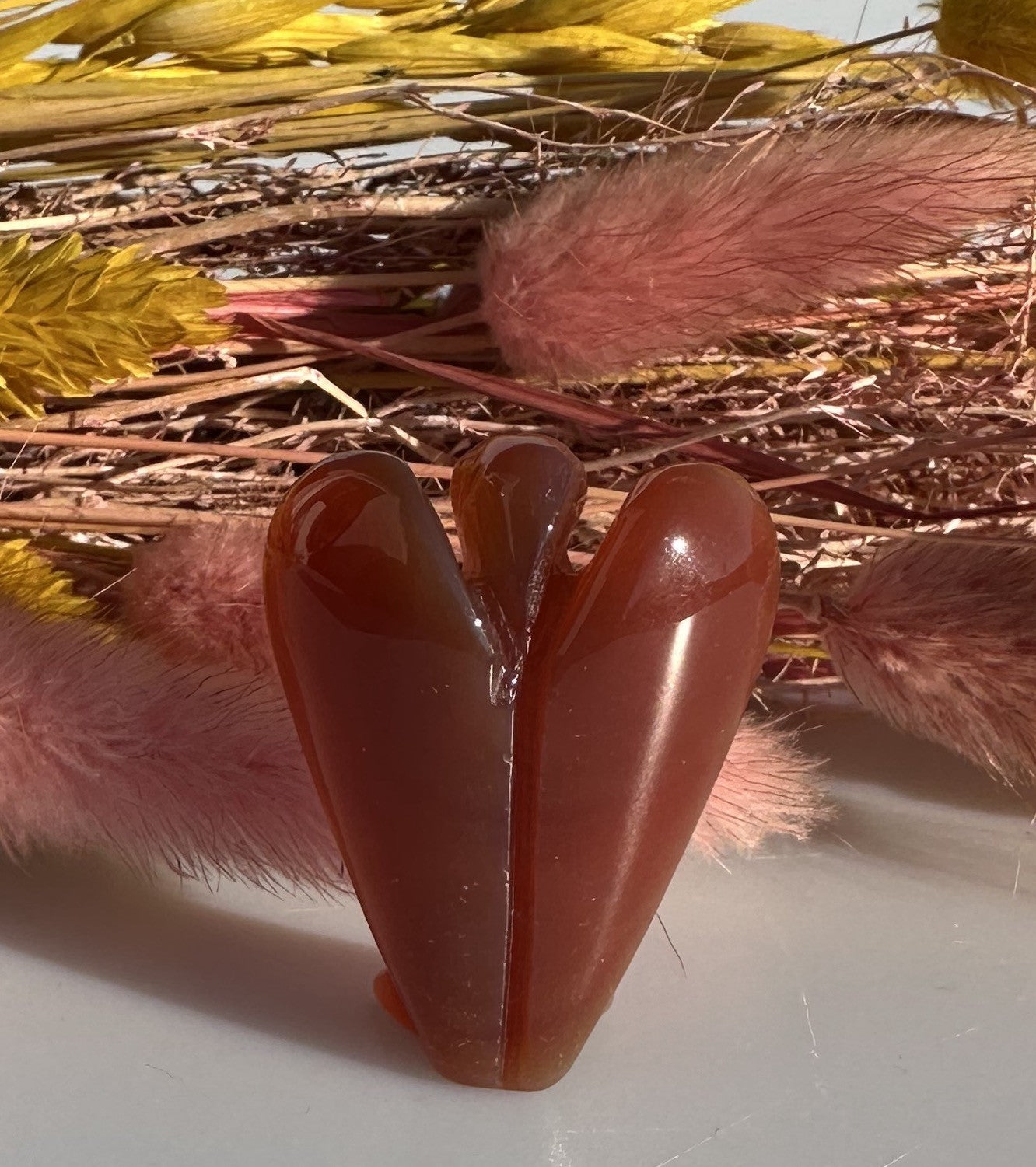 Karneol skytsengel 3,8 cm 2