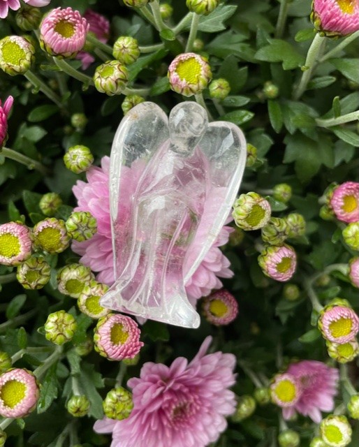 Skytsengel i Bjergkrystal 4 cm