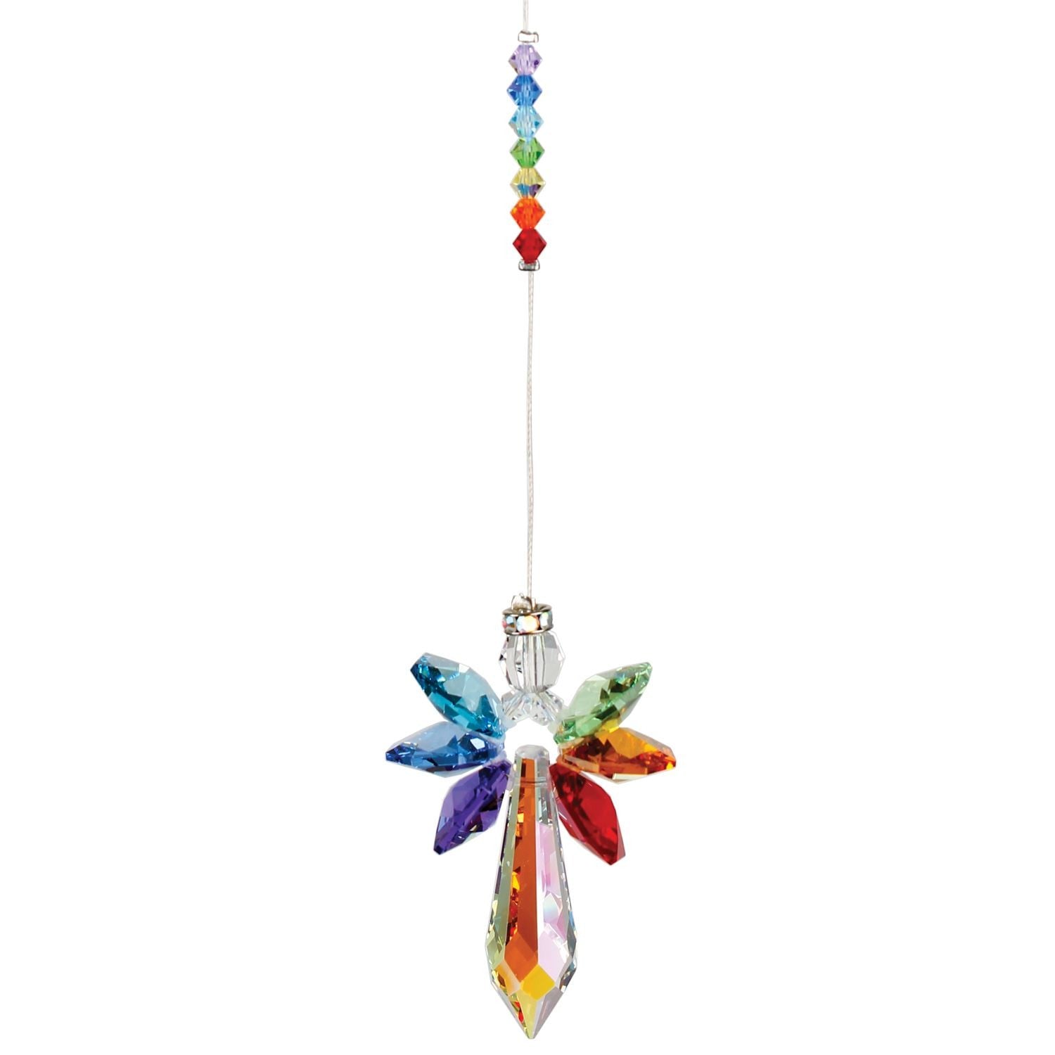 Smuk Swarovski chakra engel 3