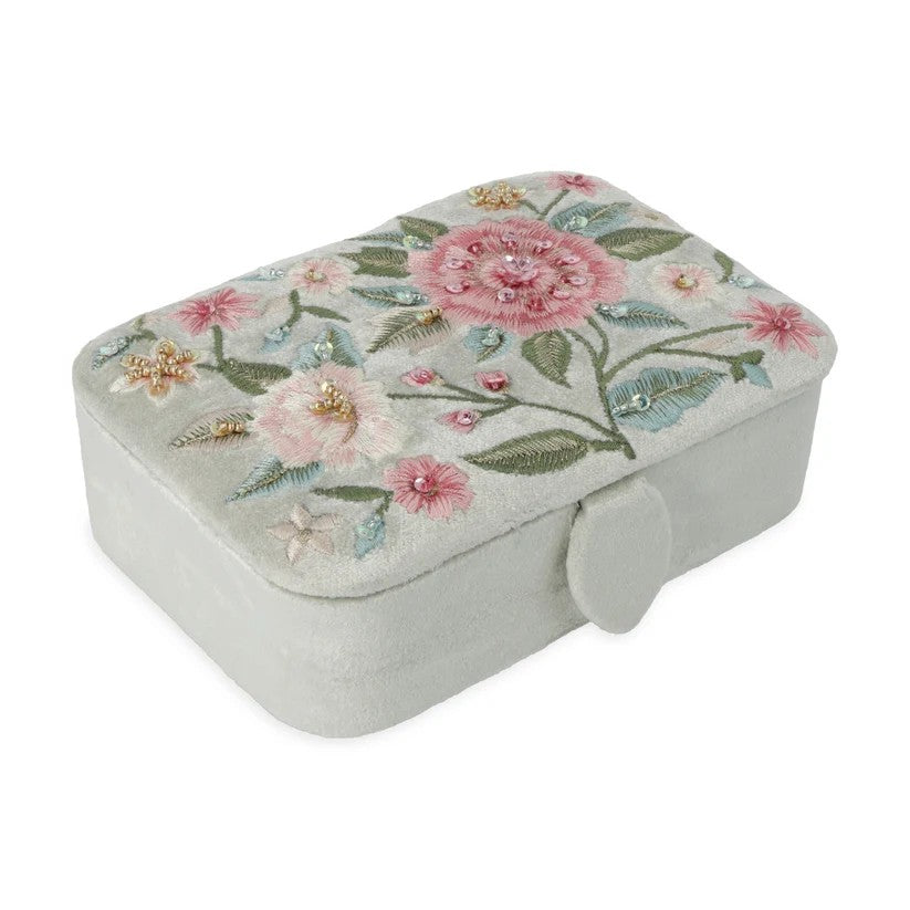 Box med blomster