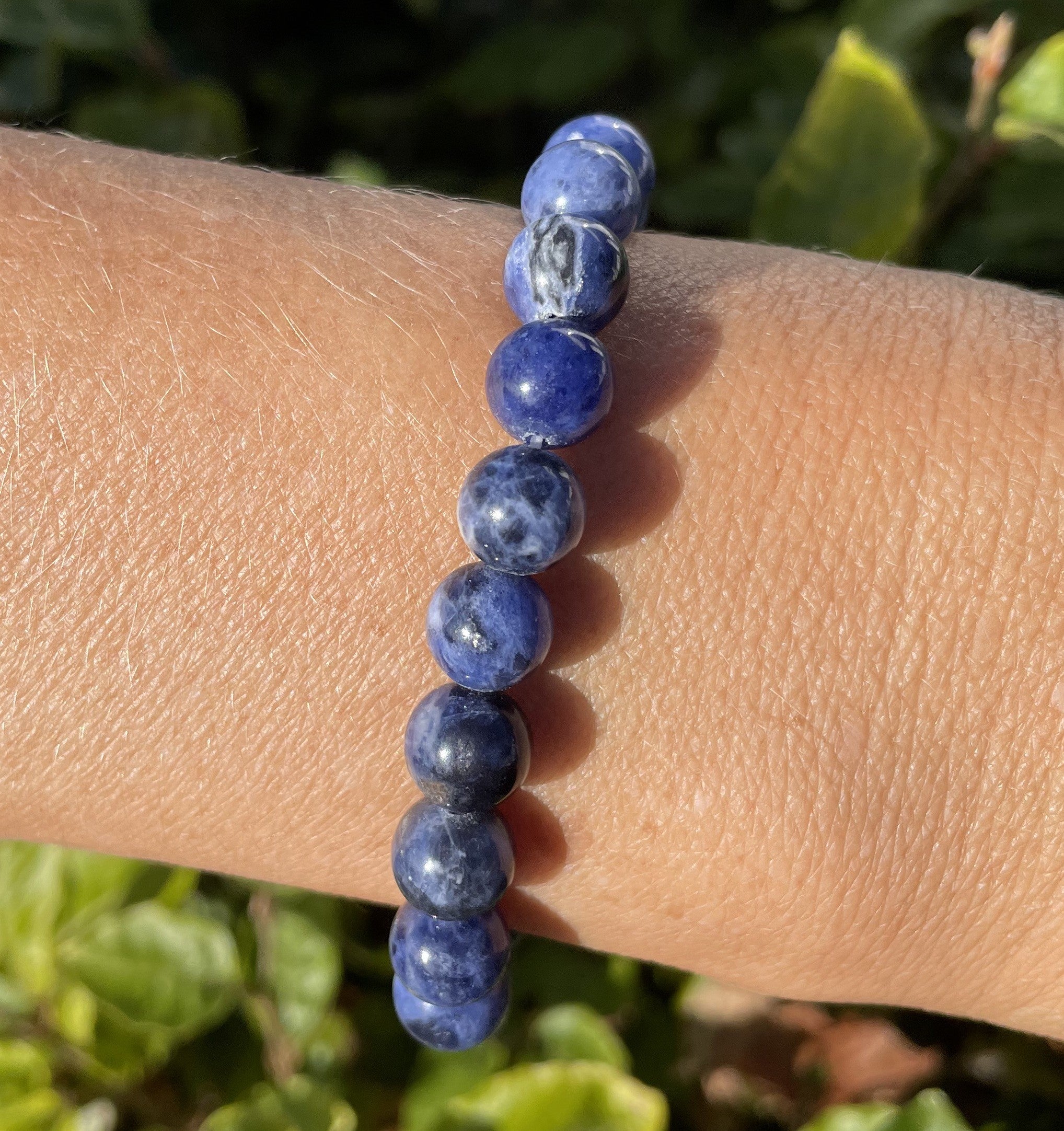 Sodalit armbånd 8 mm 2