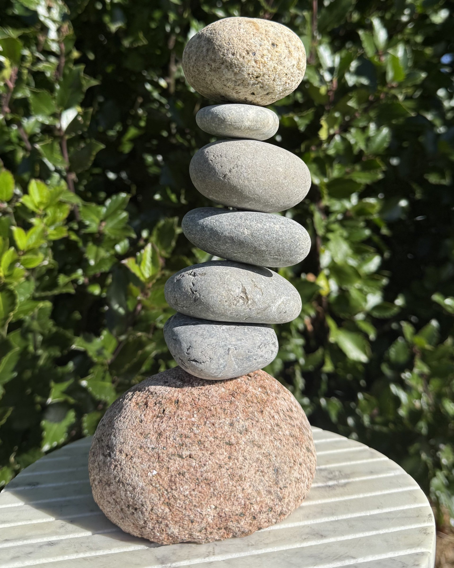 Sten lysestage 4