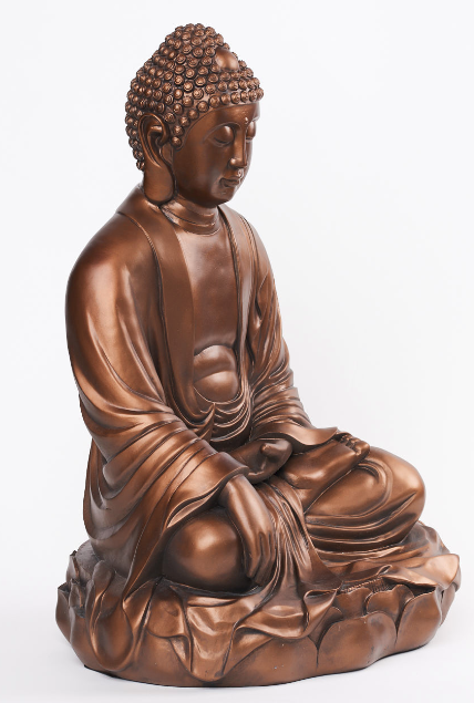 Stor Bronze Buddha 53 cm.