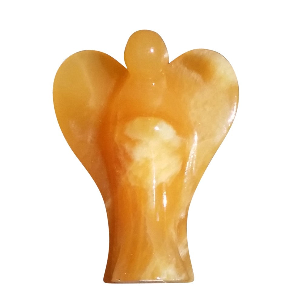 Orange calcit Engel 10 cm 1