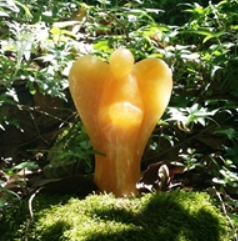 Orange calcit Engel 10 cm 2