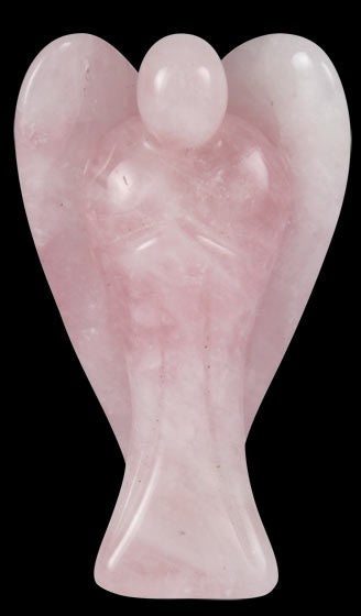 Stor Engel i Rosakvarts 10 cm 3