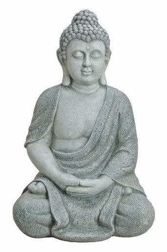 Stor grå Buddha 62 cm 3