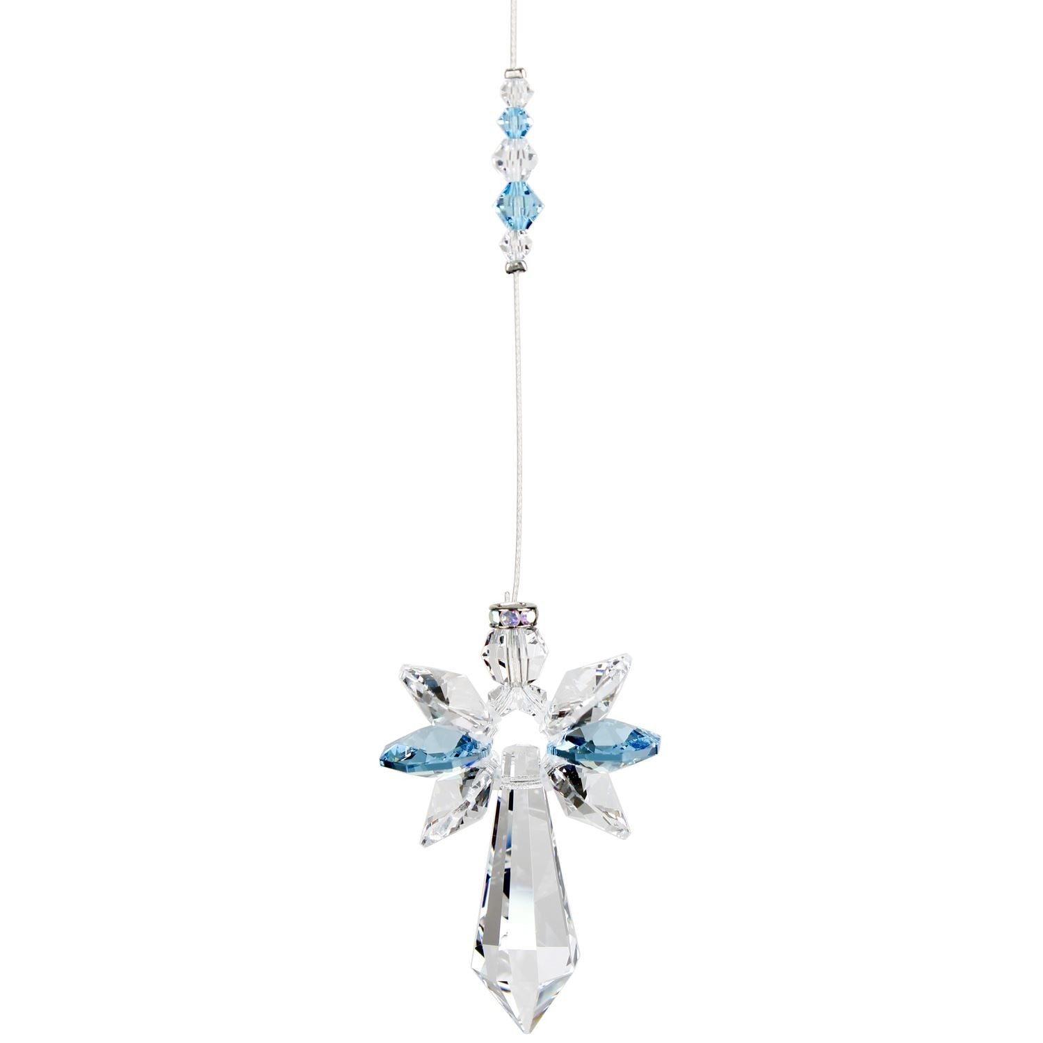Swarovski krystal engel lyseblå 3