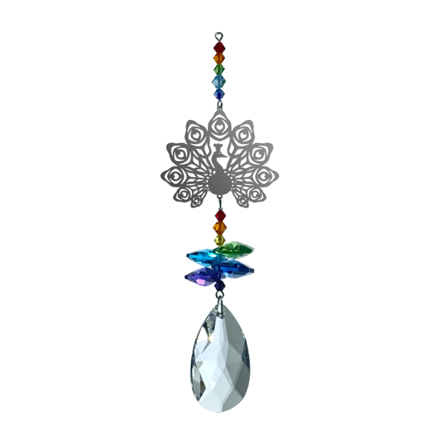Swarovski Krystal Påfugl