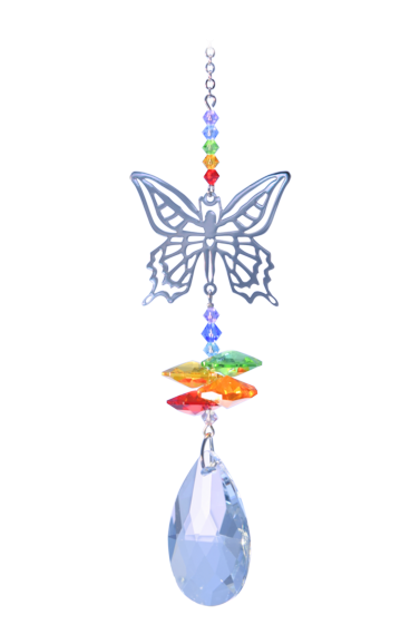 Swarovski Krystal sommerfugl regnbue