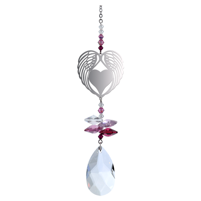 Swarovski krystaller Vinger med Hjerte Rødt