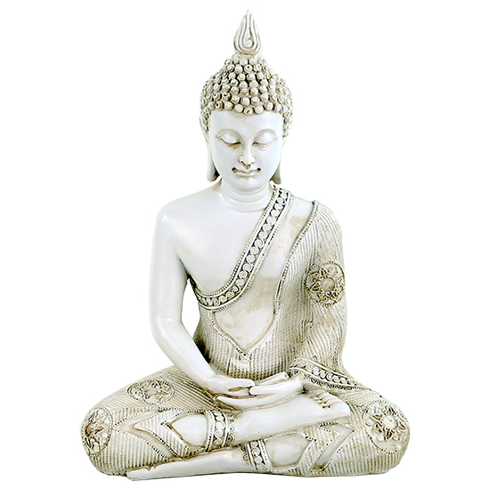Thailandsk Buddha hvid 2