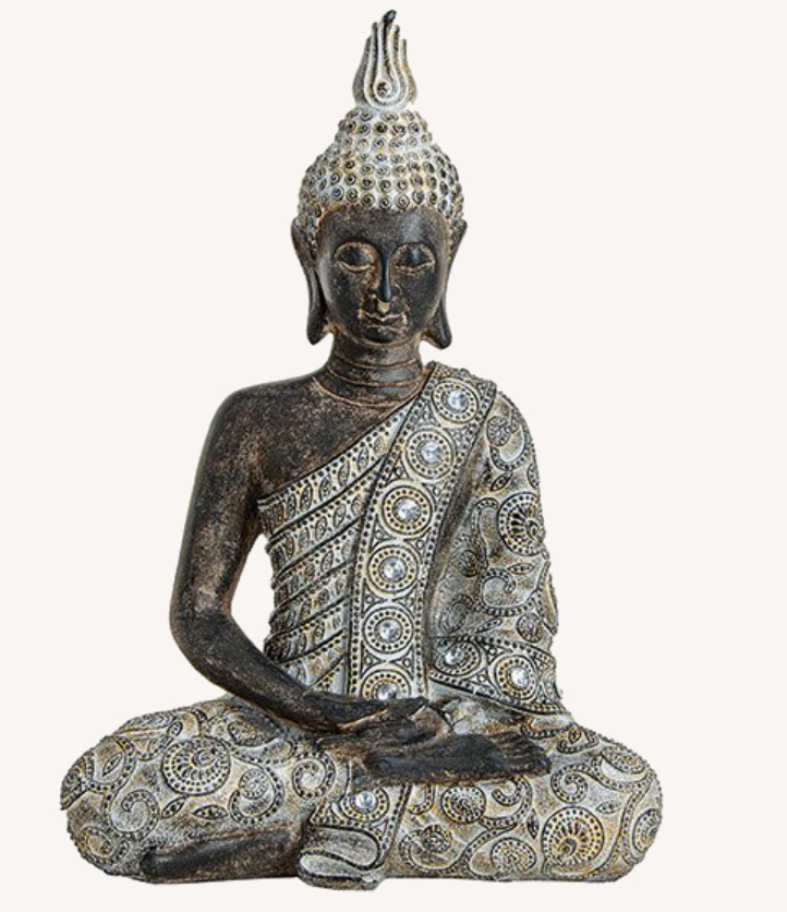 Thailandsk glimmer Buddha 33 cm 1