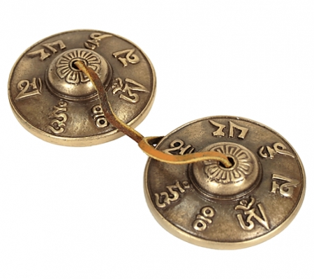 Tingsha meditations klokke 7.2 cm. Om Mani Pad Me Hum