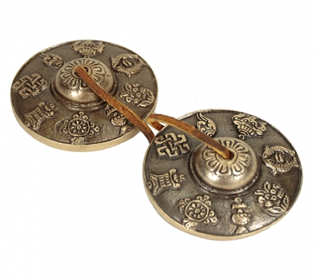 Tingsha meditations klokke 7.5 cm. Om Mani Pad Me Hum