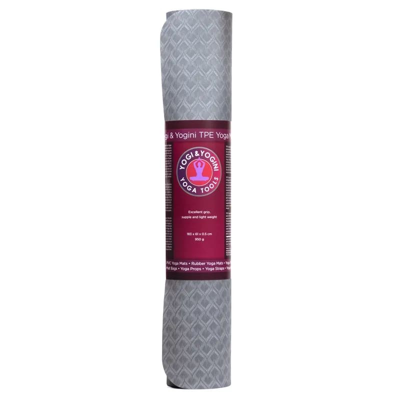 Yogamåtte i grå/sort 6