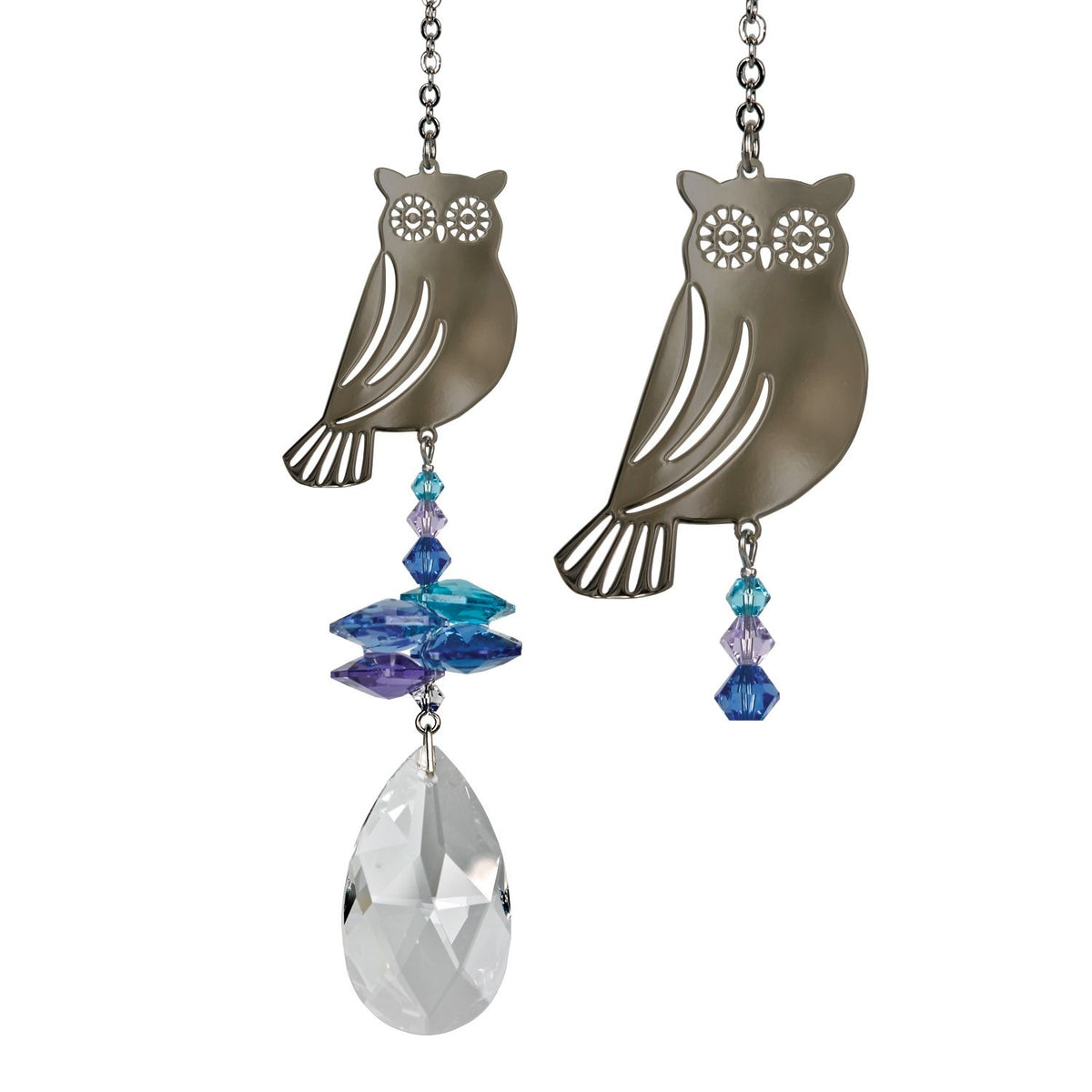 Ugle med Swarovski Krystaller 2
