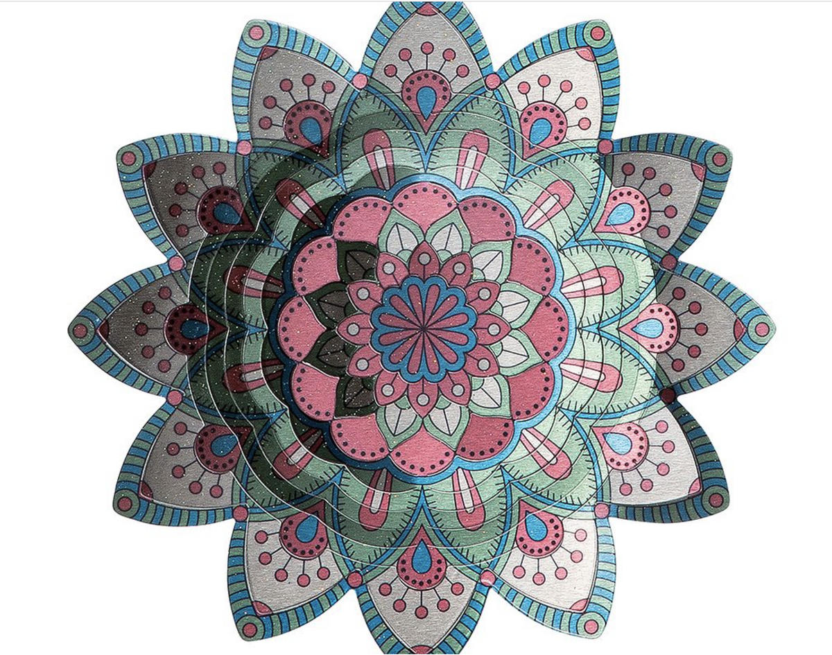 Uro Mandala, 90 cm blå 3