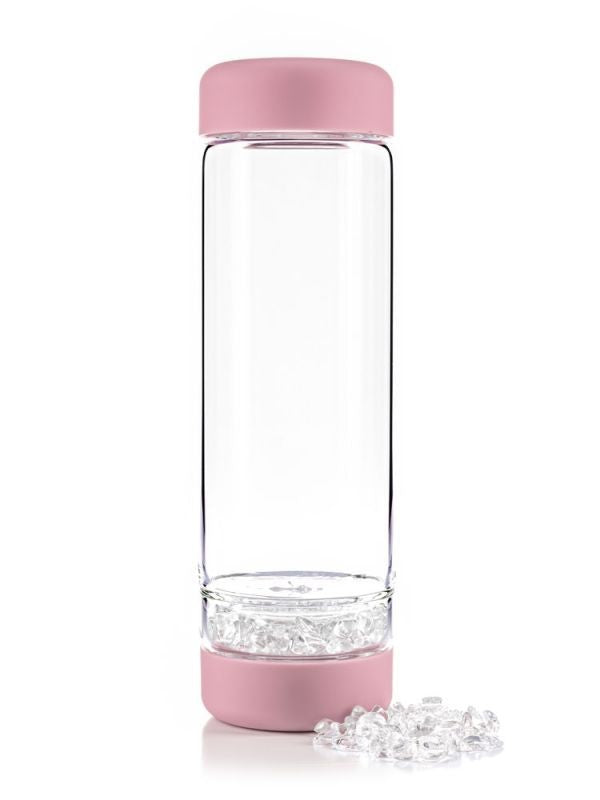 Vita juvel inu! Flaske Rose med bjergkrystal 2