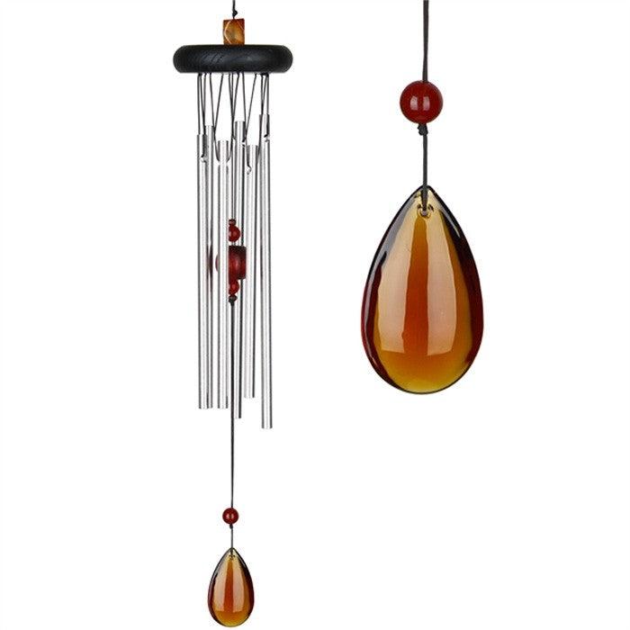Woodstock chakra Amber vindklokke 44 cm. 1