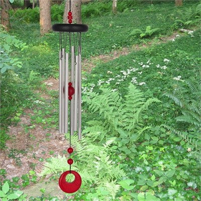 Woodstock chakra Red Coral vindklokke 44 cm. 2