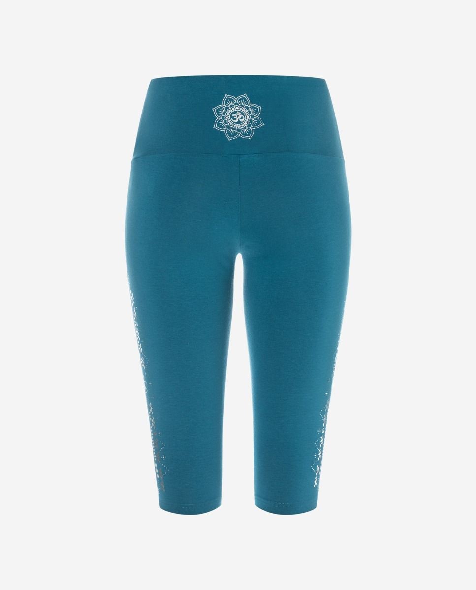 Yoga Leggings capri blue bay 3